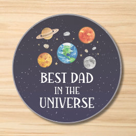 Posavasos Best Dad in The Universe Funny Quote Fathers Day