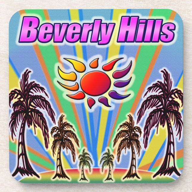 Posavasos Beverly Hills Summer Love Coaster (Frente)