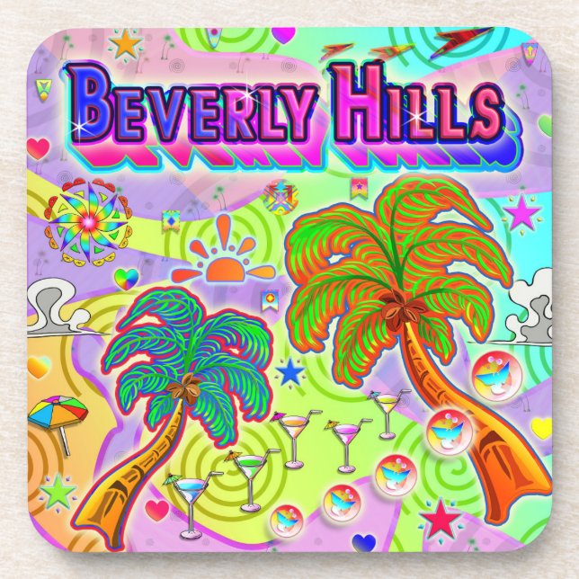 Posavasos Beverly Hills Vacation Target Coaster (Frente)