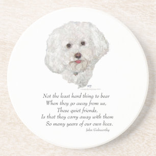 Posavasos Bichon Frise Puente del Arcoíris