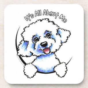 Posavasos Bichon Frise su todo alrededor yo