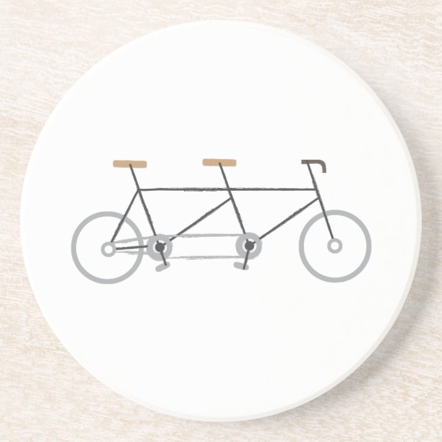 Posavasos Bici en tándem (Frente)