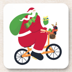 Posavasos Bicicleta de Santa Claus