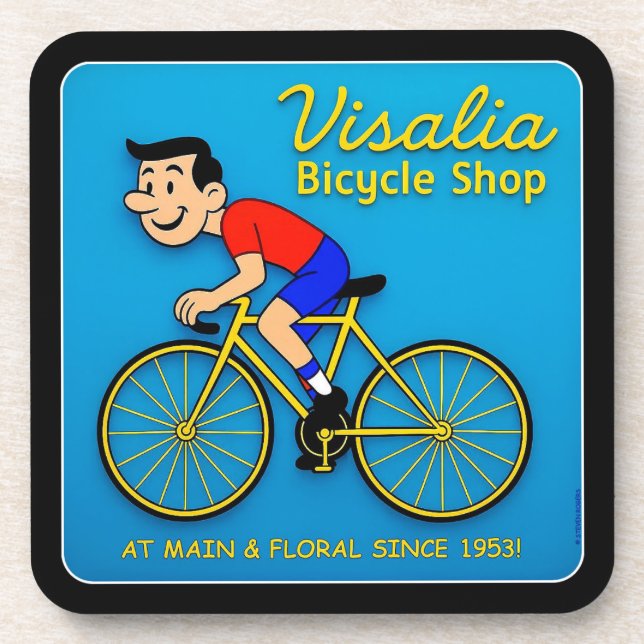POSAVASOS BICICLETA DE VISALIA. (Frente)