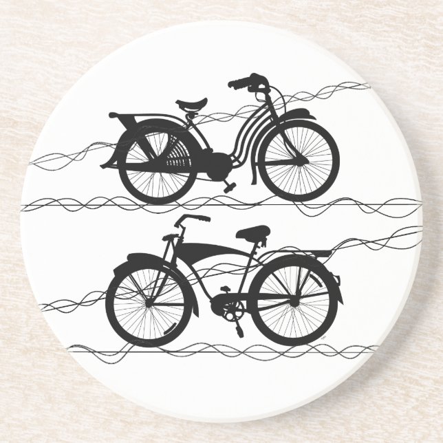 Posavasos Bicicleta Negro 1 (Frente)