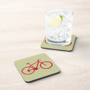 Posavasos bicicleta roja, ciclismo