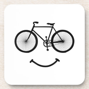 Posavasos Bicicleta y sonrisa camiseta ciclismo Tee Shirt Bl