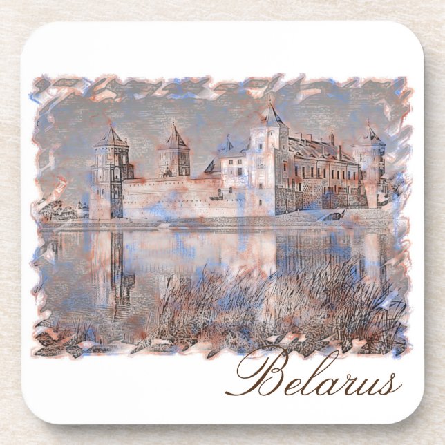 Posavasos Bielorrusia Mir Castle Architecture Nature Coaster (Frente)