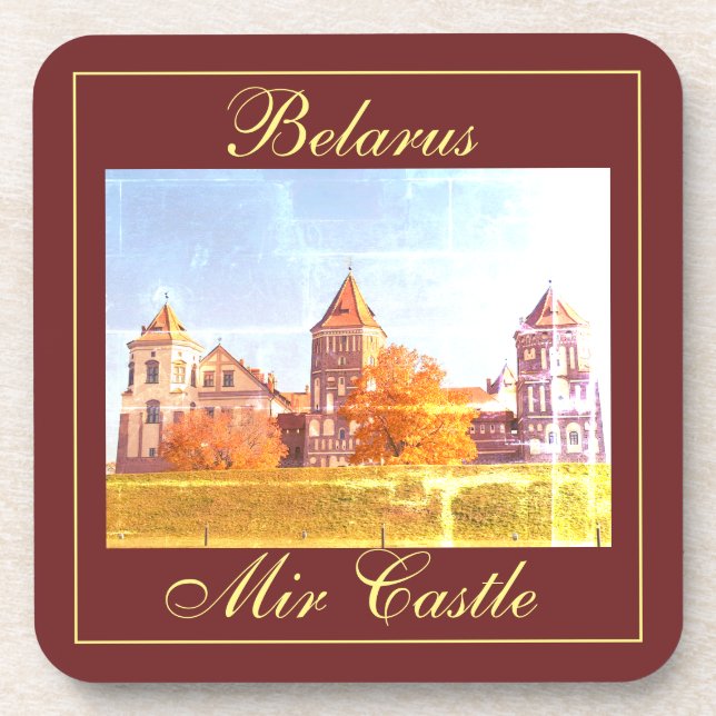 Posavasos Bielorrusia Mir Castle Architecture Nature Coaster (Frente)