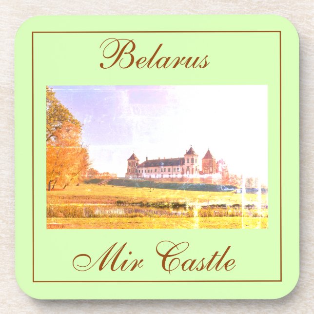 Posavasos Bielorrusia Mir Castle Architecture Nature Coaster (Frente)