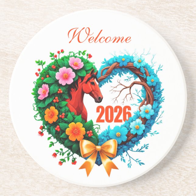 Posavasos Bienvenido 2026 (Frente)