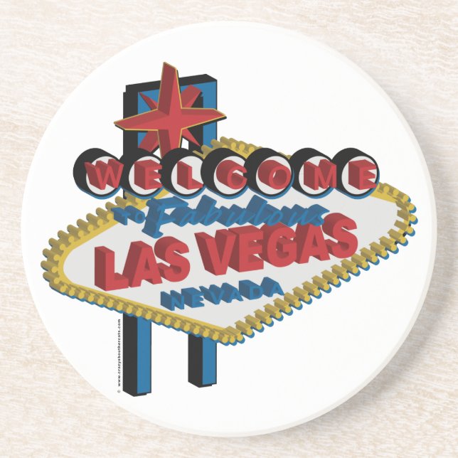 Posavasos Bienvenido a Fabuloso Las Vegas (Frente)