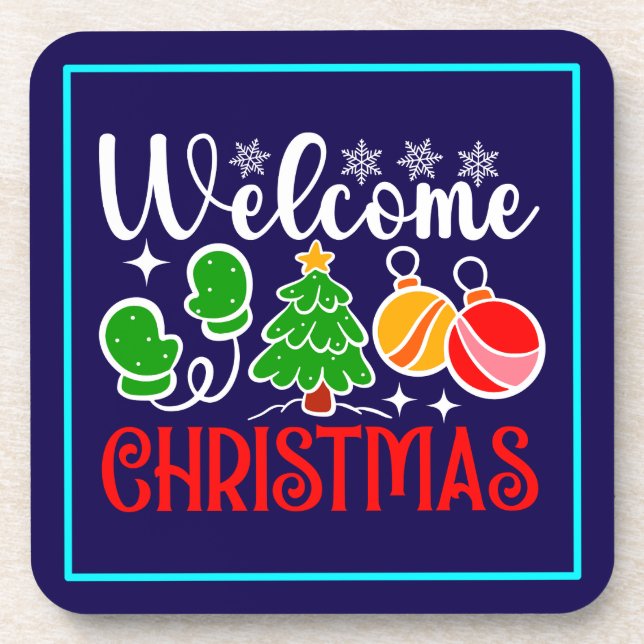 Posavasos Bienvenido Navidad (Frente)