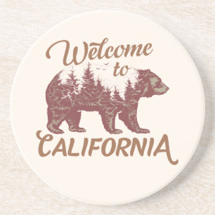 Posavasos Bienvenidos a California Bear Forest