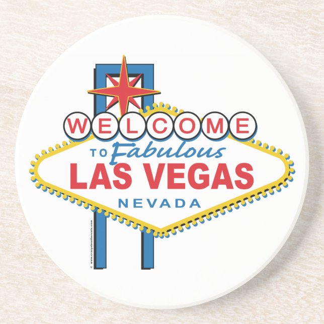 Posavasos Bienvenidos a Las Vegas Retro (Frente)