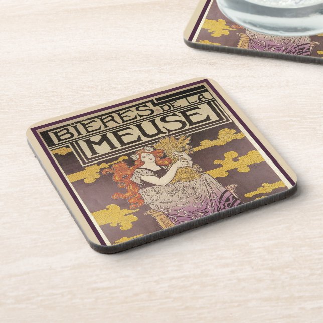 Posavasos Biere de la Meuse por Marc Auguste Bastard (Lado Izquierdo)