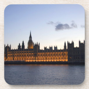 Posavasos Big Ben y las Casas del Parlamento en la ciudad