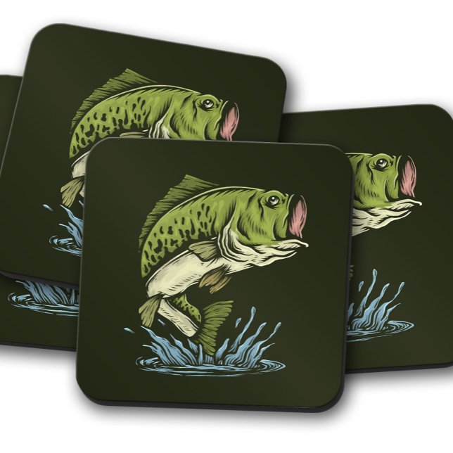 Posavasos Big Bite Bass Coaster | Monstruo de Boca para Boca (Subido por el creador)
