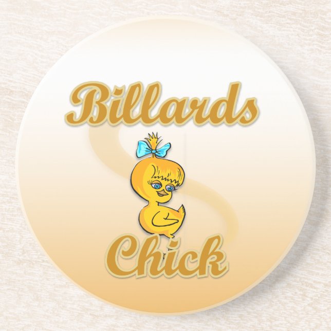 Posavasos Billiards Chick (Frente)