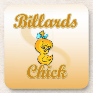 Posavasos Billiards Chick
