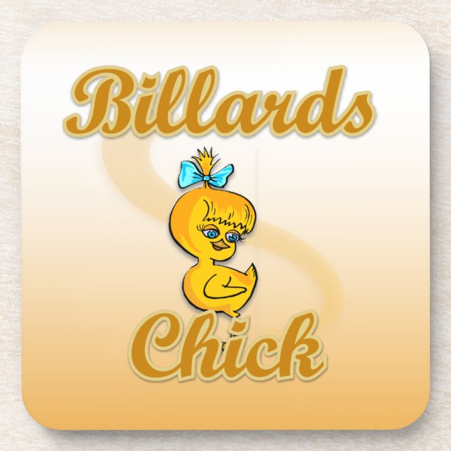 Posavasos Billiards Chick (Frente)