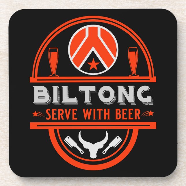 Posavasos Biltong Y Cerveza (Frente)