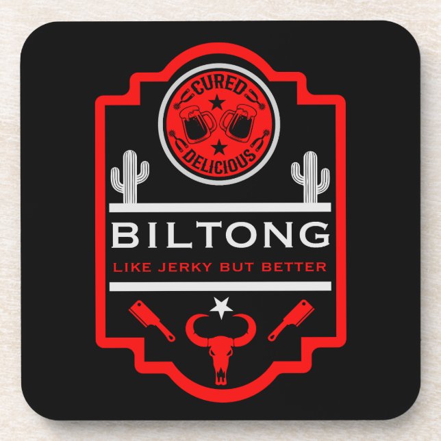 Posavasos Biltong Y Cerveza (Frente)