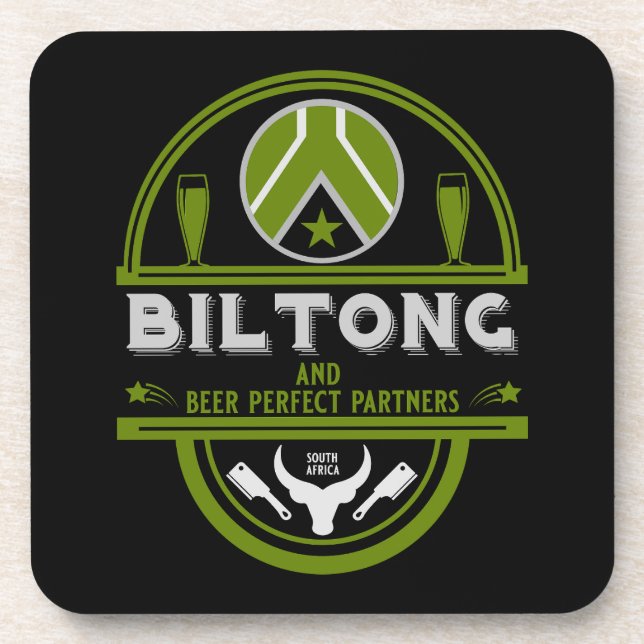 Posavasos Biltong Y Cerveza (Frente)