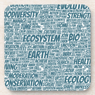 Posavasos Bio Nuage de Mots Texte Modèle Biodiversité