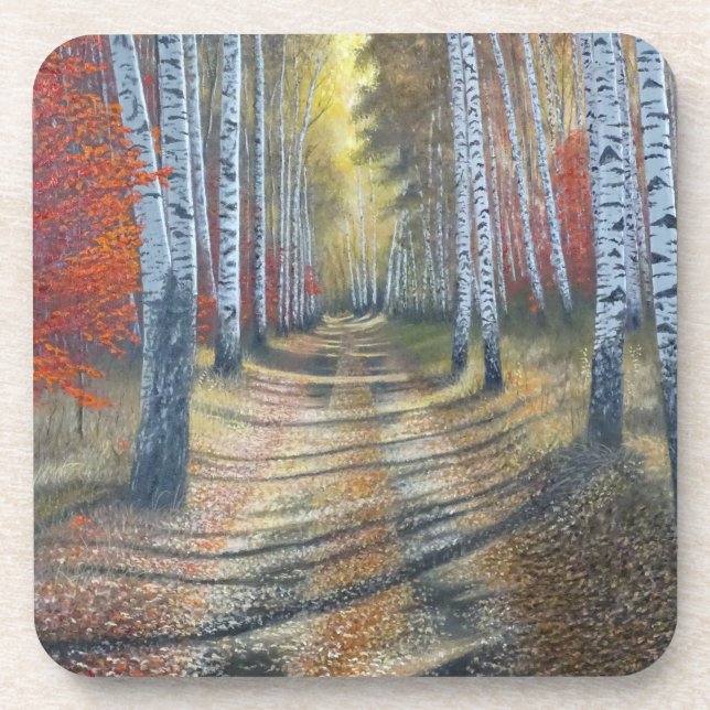 Posavasos Birch Tree Lane (Frente)
