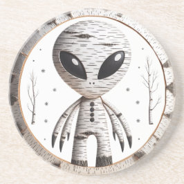 Posavasos Birchbark Alien Coaster