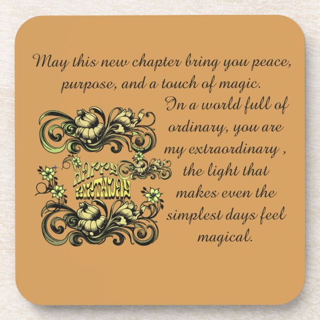 POSAVASOS BIRTHDAY LOVE GIFT MOM DAD SISTER DAUGHTER BROTHER (Frente)