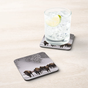 Posavasos Bisonte en invierno