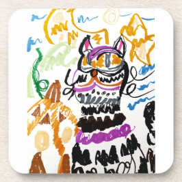 Posavasos Black Cat style autumn