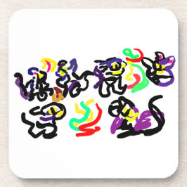 Posavasos Black Cats party