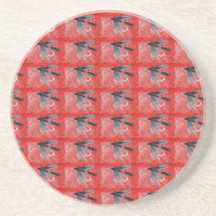 Posavasos "Black Gnat" Wet Trout Fly Pattern Fly Coaster