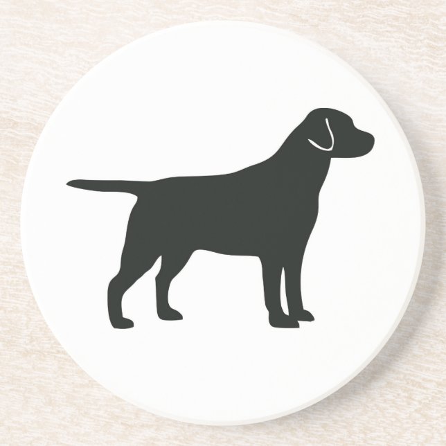 Posavasos Black Lab Dog Coaster (Frente)
