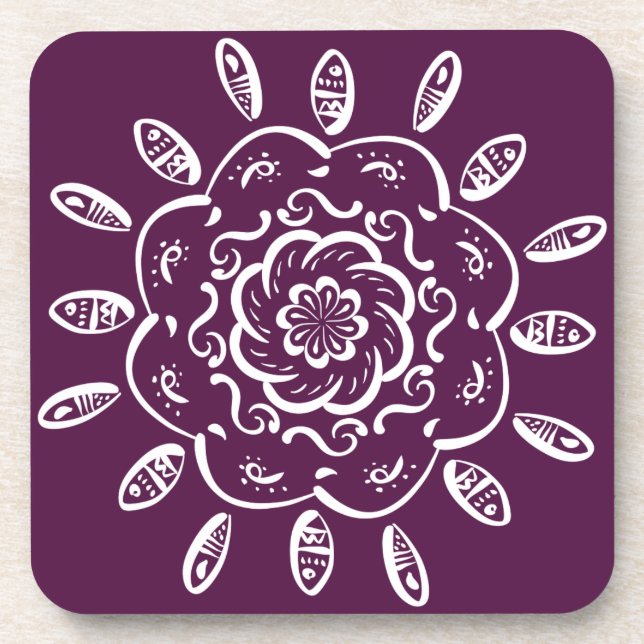 Posavasos Blackberry Mandala (Frente)