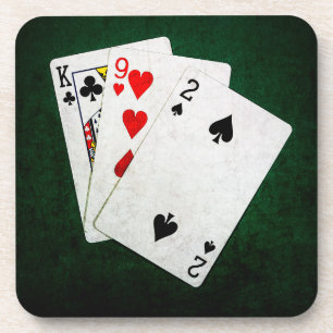 Posavasos Blackjack 21 punto - Rey, Nueve, Dos