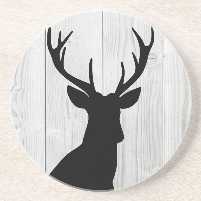 Posavasos Blanco negro del macho (Frente)