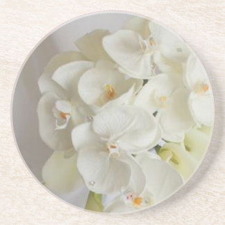 Posavasos Blanco-Orquídeas