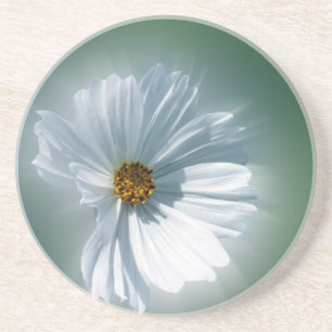 Posavasos blanco resplandeciente