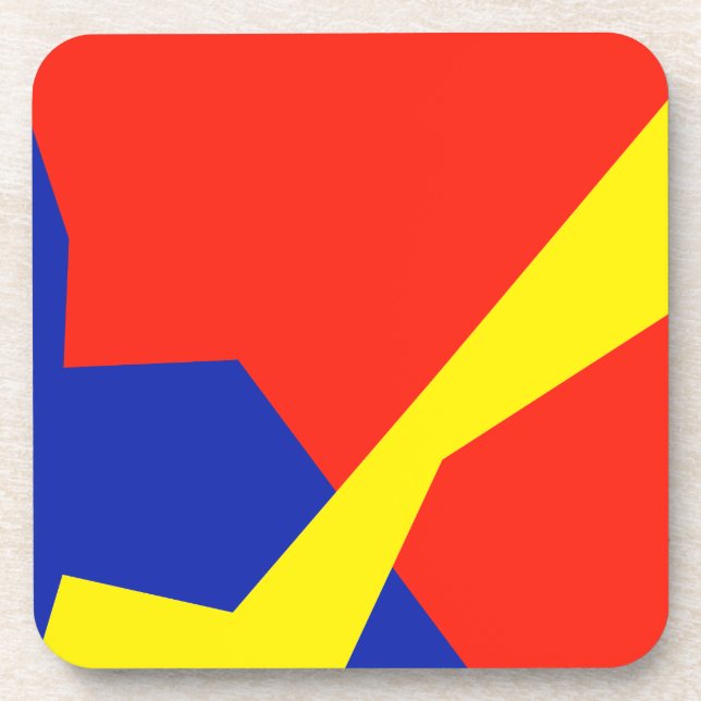 Posavasos Blanco Rojo Azul (Frente)