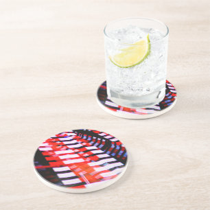 Posavasos Blanco rojo y azul