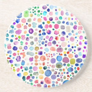 Posavasos Blancos de color de agua