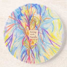 Posavasos Bloom silencioso - logotipo Personalizado o nombre