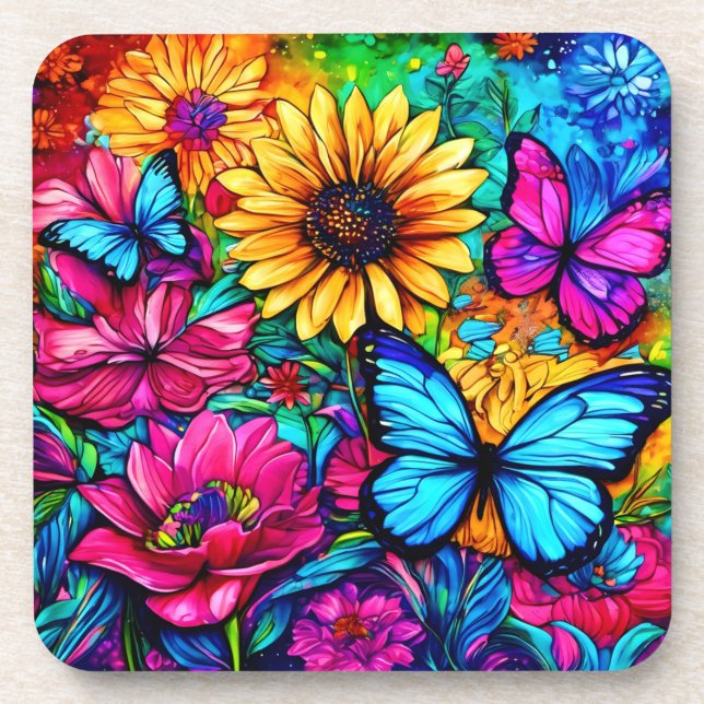 Posavasos Blooming Butterfly Haven (Frente)