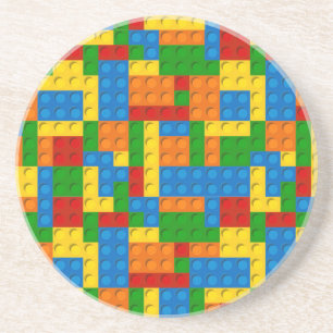 Posavasos bloques de plástico coloridos