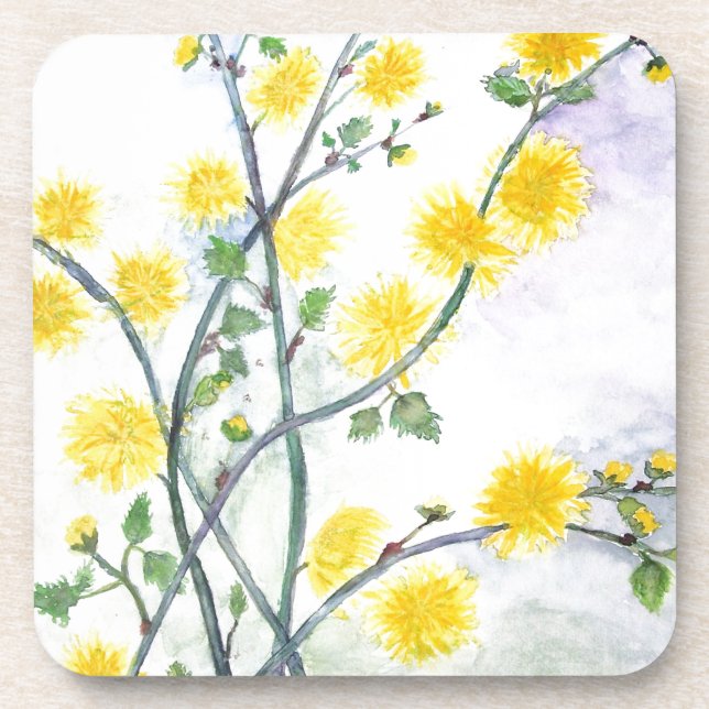 Posavasos Blossom amarillo dulce (Frente)