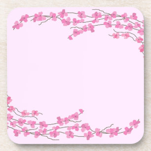 Posavasos Blossoms rosa elegantes